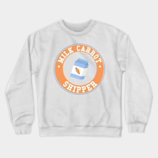 Enhypen milk carrot shipper typography Crewneck Sweatshirt